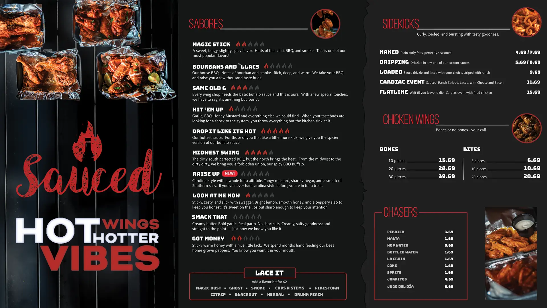 Sauced Menu